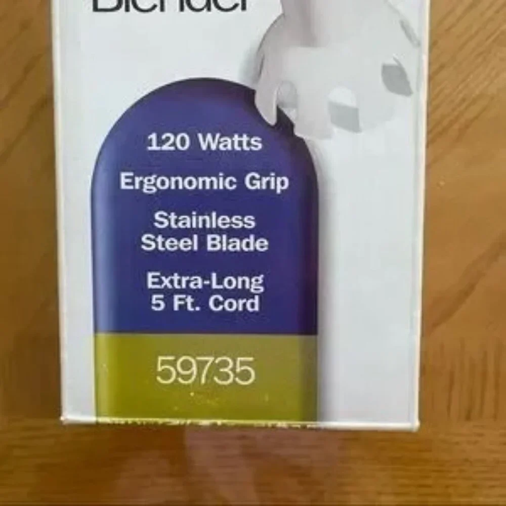 Proctor Silex White Handheld Blender Model #59735